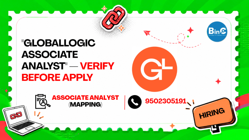 "GlobalLogic Associate Analyst" — Verify Before Apply