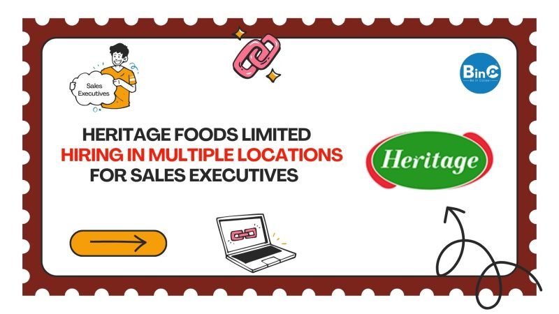 Heritage Hiring In Multiple Locations For Sales Executives