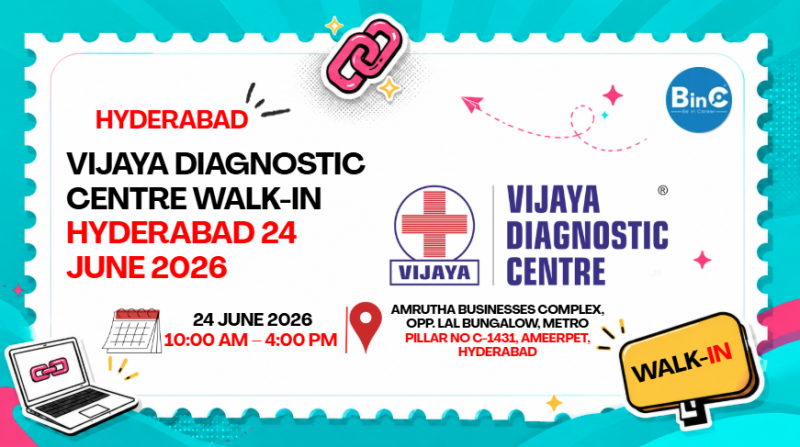 Vijaya Diagnostic Centre Walk-In Hyderabad 24 June 2026