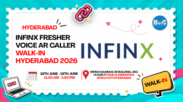 Infinx Fresher Voice AR Caller Walk-In Hyderabad 2026