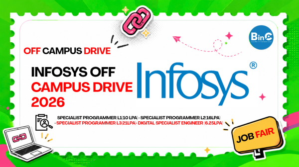 Infosys Off Campus 2026 | SP L1 L2 L3 DSE | Up to ₹21 LPA
