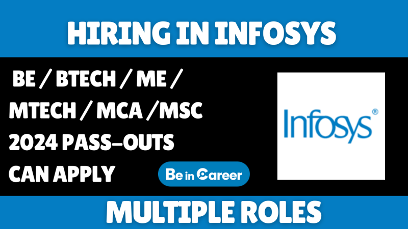 Infosys Off-Campus Hiring For Multiple Roles
