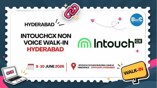 IntouchCX Non Voice Chat Walk-In Hyderabad 8-10 June 2026