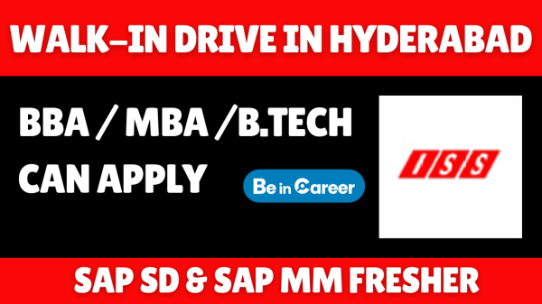 ISS Softtech Walkin In Hyderabad For SAP SD Consultant