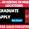 Khazana Walk-In In Multiple Locations For Sales Executive
