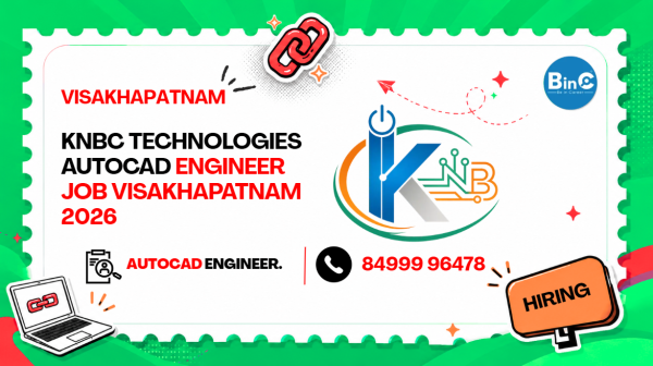 KNBC Technologies AutoCAD Engineer Job Visakhapatnam 2026