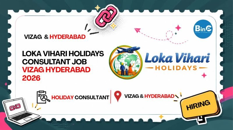Loka Vihari Holidays Consultant Job Vizag Hyderabad 2026