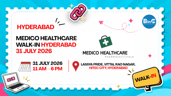 Medico Healthcare Walk-In Hyderabad 31 July 2026