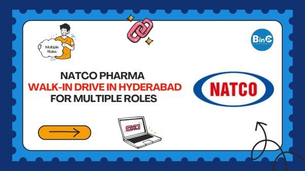 Natco Pharma Walk-In Drive 28 March 2026 Production QC Warehouse OSD Formulations Hyderabad Banjara Hills
