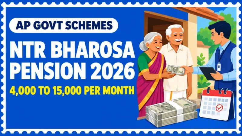 NTR Bharosa Pension 2026 — ₹4,000 to ₹15,000: Status Check & New Application