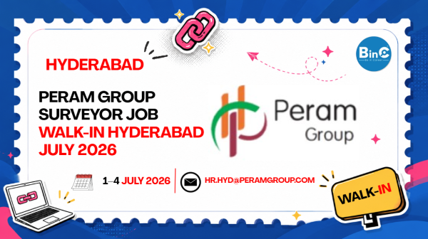 Peram Group Surveyor Job Walk-In Hyderabad 1-4 July 2026