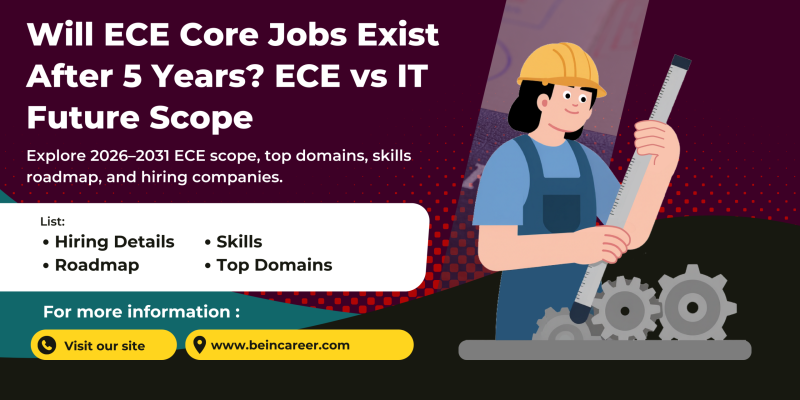 Will ECE Core Jobs Exist After 5 Years? Explore 2026–2031 ECE scope, top domains, skills roadmap, and hiring companies.