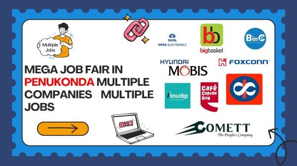 APSSDC Mega Job Mela In Penukonda For 400+ Vacancies