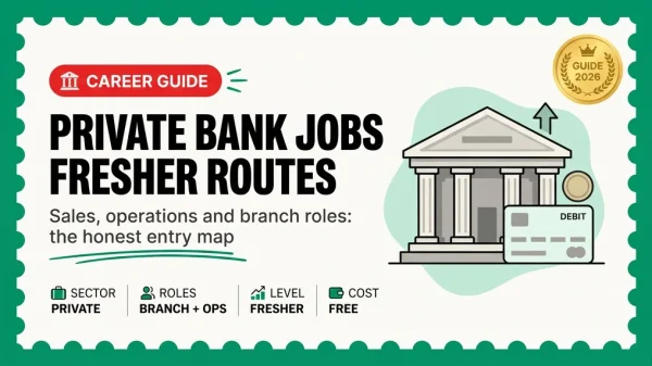 Private Bank Jobs for Freshers 2026 — Real Roles, How Hiring Works, and the Honest Trade-offs
