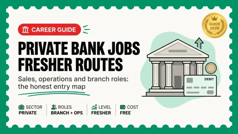 Private Bank Jobs for Freshers 2026 — Real Roles, How Hiring Works, and the Honest Trade-offs