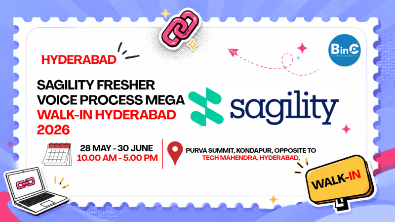 Sagility Fresher Voice Process Mega Walk-In Hyderabad 2026