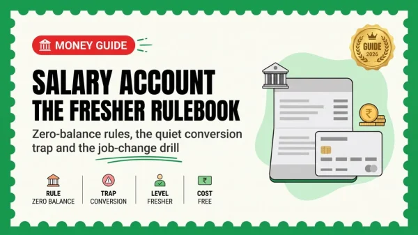 Salary Account for Freshers 2026 — Zero-Balance Rules, the Silent Conversion Trap and What Happens When You Quit