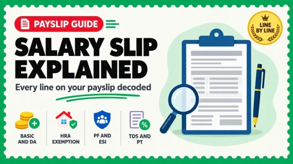 Salary Slip Explained: Basic, HRA, DA, PF, PT and TDS Line by Line