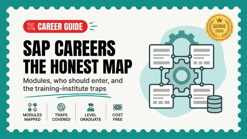 SAP Career in India 2026 — What SAP Work Actually Is, Functional vs Technical, and the Honest Entry Path