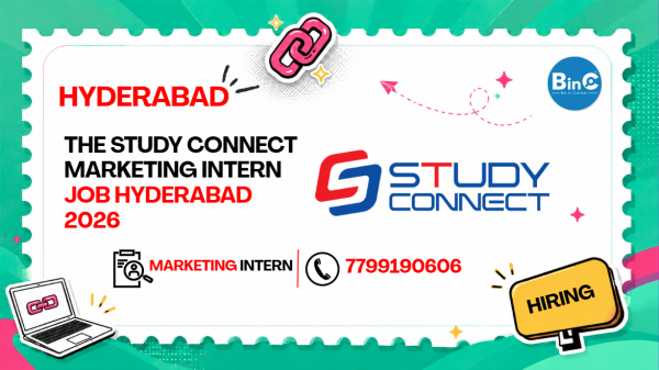The Study Connect Marketing Intern Job Hyderabad 2026 | Freshers