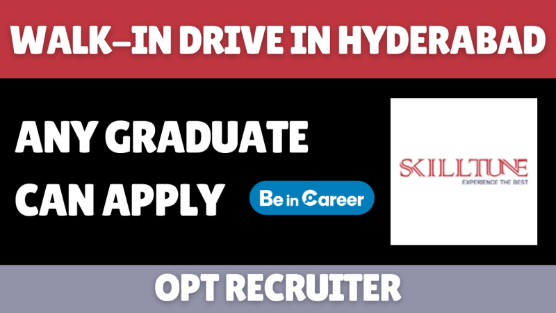 Skill Tune Technologies Walkin Drive In Hyderabad OPT Recruiter