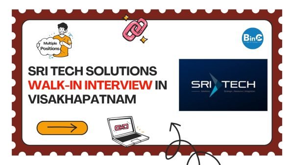 Sri Tech Solutions Walk-In Interview In Visakhapatnam