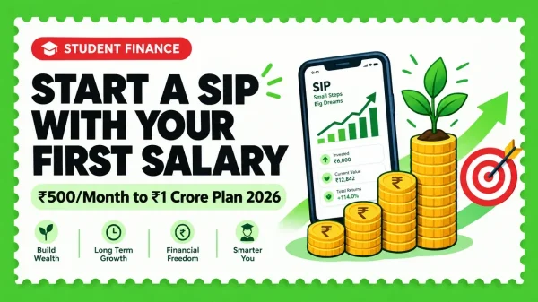 Start a SIP With Your First Salary (2026) — ₹500/Month to ₹1 Crore Plan