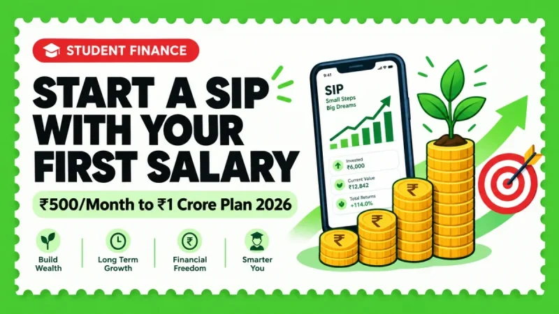 Start a SIP With Your First Salary (2026) — ₹500/Month to ₹1 Crore Plan