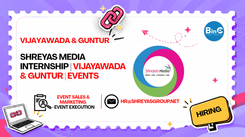 Shreyas Media Internship | Vijayawada & Guntur | Events