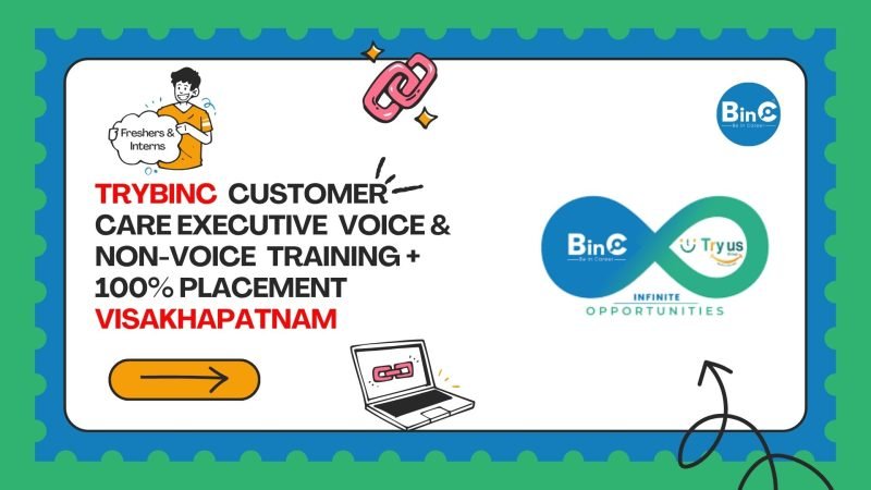 Trybinc Customer Care Executive Voice Training Placement Visakhapatnam