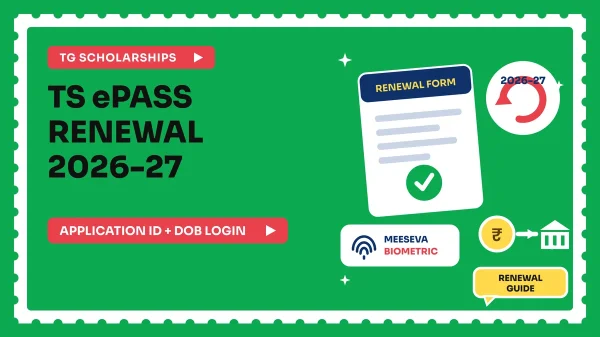 TS ePASS renewal 2026-27 registration with Application ID and MeeSeva biometric