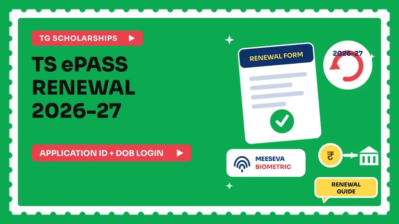 TS ePASS renewal 2026-27 registration with Application ID and MeeSeva biometric