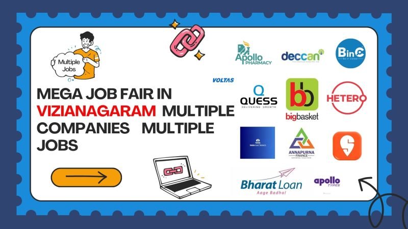 Mega Job Mela In Vizianagaram For 500+ Vacancies