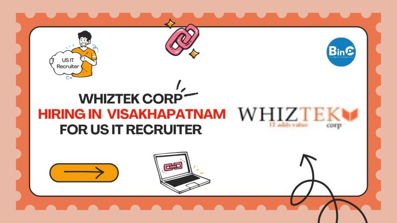 Whiztek Corp Hiring In Vizag For US IT Recruiter