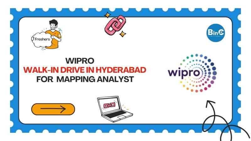Wipro Mega Walk-In Drive In Hyderabad For Freshers