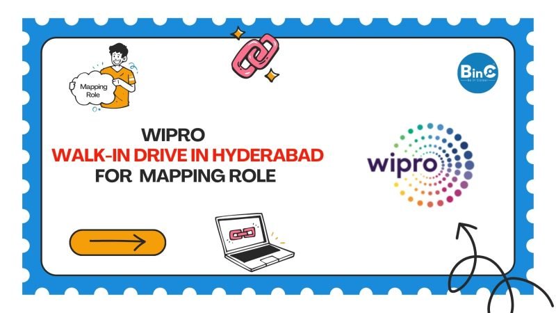 Wipro Walk-In Drive March 2026 Mapping Role Freshers Hyderabad