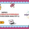 Wipro Walk-In Drive 6 7 8 9 April 2026 Service Desk Analyst L1 Freshers Hyderabad Gachibowli 30 Openings