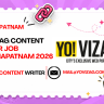 YO VIZAG Content Writer Job Visakhapatnam 2026 | Full-Time