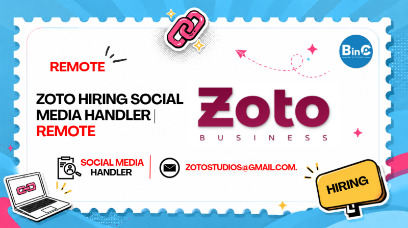 Zoto Hiring Social Media Handler | Remote
